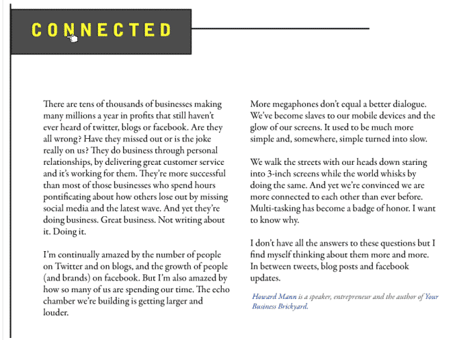 Connected_Howard Mann