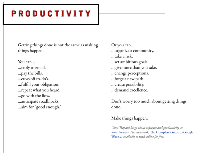 Productivity_Gina Trapani