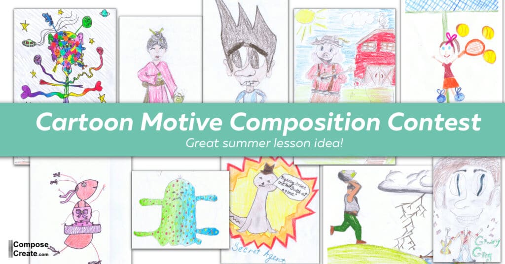 Cartoon Motive Composition contest Idea