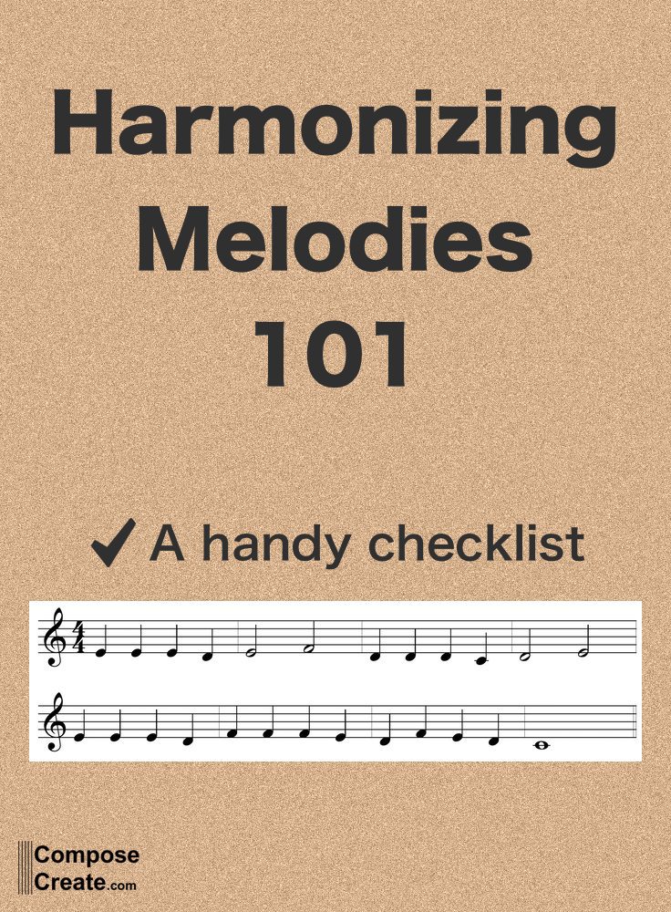 Harmonizing Compositions - a handy checklist for composers and teachers | composecreate.com