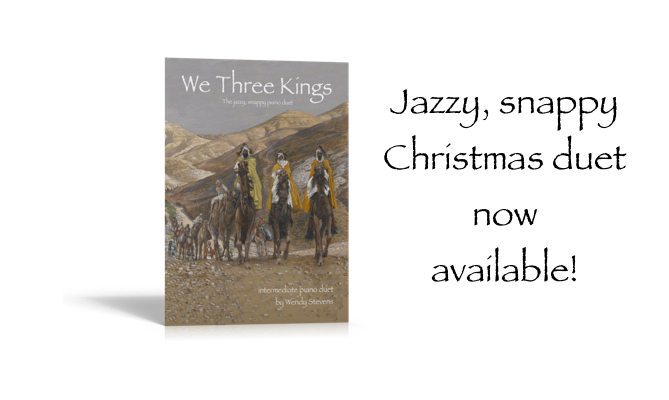 jazzy snappy christmas duet we three kings