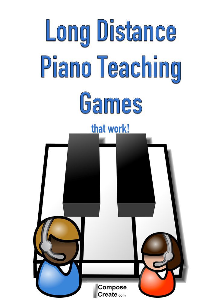 Long distance piano games that work for the phone, Skype, or Facetime!  | composecreate.com