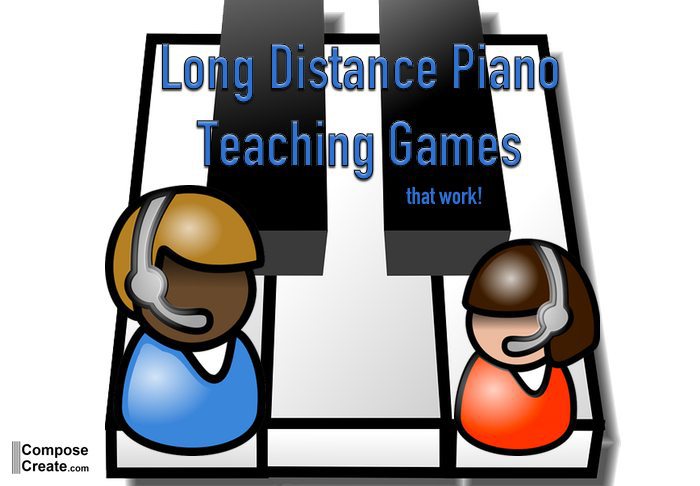 Long distance piano games and activities for piano teachers this winter. | composecreate.com