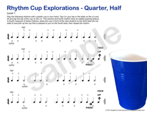 rhythm cup explorations quarters