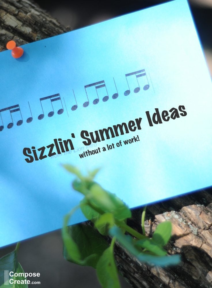 Summer lesson ideas without a lot of work! For piano and music teachers | composecreate.com