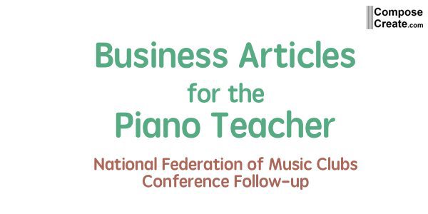business articles for the piano teacher NFMC