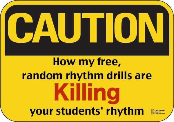 Random rhythm drills are killing practice