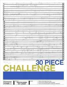 30 piece challenge chart
