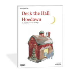 Holiday Piano Music: Deck the Hall Hoedown by Wendy Stevens is a great contrast to the If you like this In the Bleak Midwinter piano arrangement