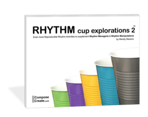 Rhythm Cup Explorations 2 - super fun cup tapping rhythm exercises for music students from composecreate.com