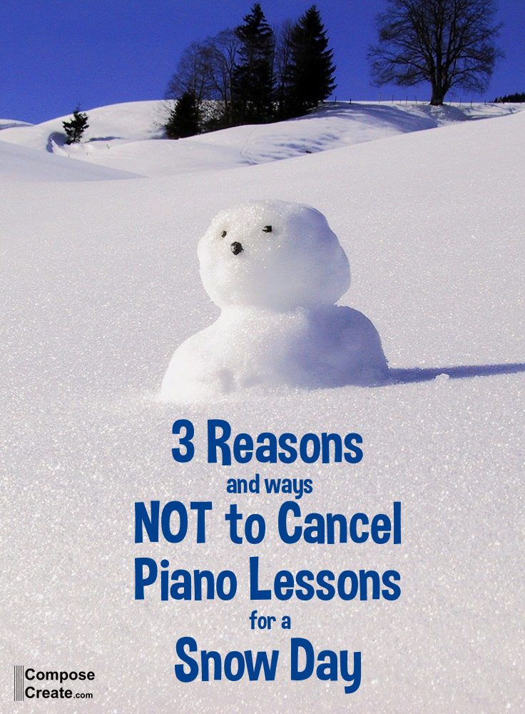 3 reasons NOT to cancel lessons for snow days | composecreate.com