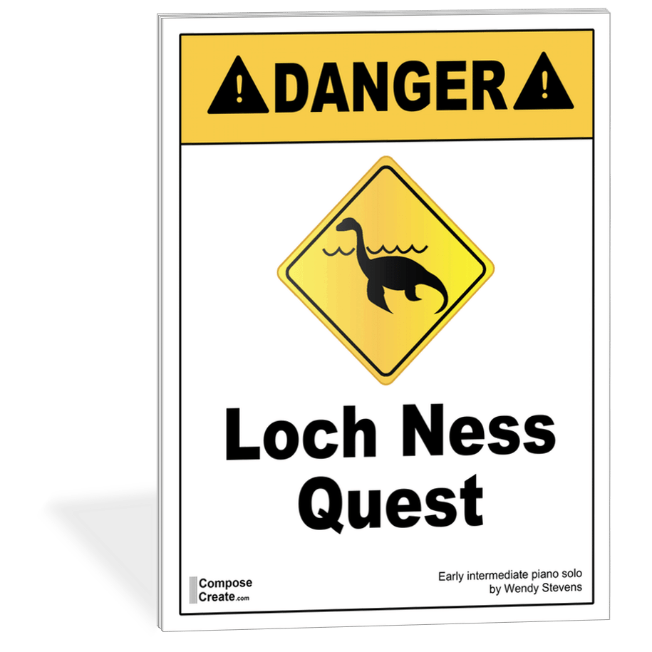 Loch Ness Quest - an early intermediate dramatic piano piece for a grand finale | ComposeCreate.com