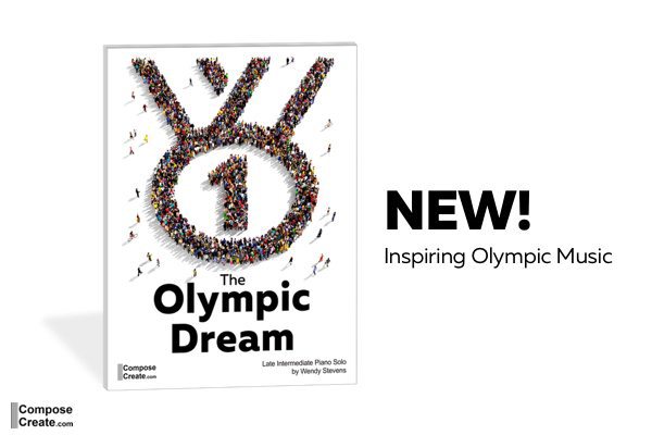Inspiring Olympic piano music for late intermediate students!
