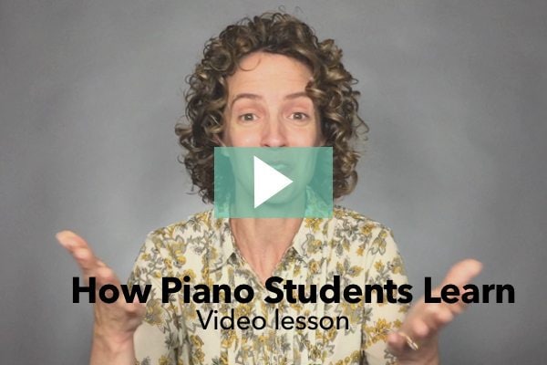 Learn how piano students learn new information - Video lesson from ComposeCreate.com