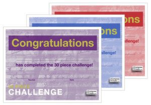 30 piece challenge certificates from ComposeCreate.com