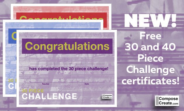 New! 30 piece challenge certificates! | composecreate.com