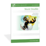 Stunt Double - An exciting early intermediate piano piece with 2 glissandos! Related to Football Fever by Wendy Stevens on ComposeCreate.com