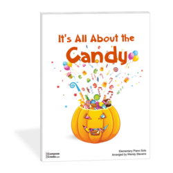 Fall Piano Teaching Ideas - It's About the Candy - an easy, impressive elementary halloween recital music by Wendy Stevens | composecreate.com