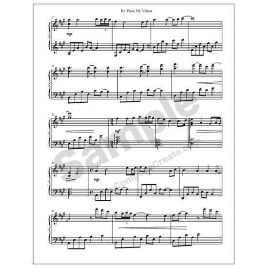 Be Thou My Vision - PDF Bundle: Late Intermediate Sacred Piano Arrangements