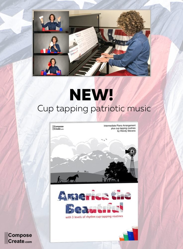 Cup tapping patriotic music