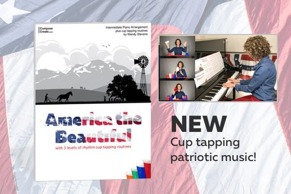 Cup tapping patriotic music