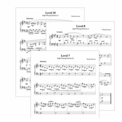 Sight-reading tests for intermediate piano students from ComposeCreate.com