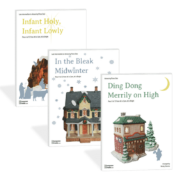 Holiday Piano Music by Level: BUNDLE: In the Bleak Midwinter + Infant Holy Infant Lowly + Ding Dong Merrily - All is Calm All is Bright 2016 bundle