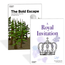 A Royal Invitation and The Bold Escape - Big sounding elementary piano pieces by Wendy Stevens | ComposeCreate.com