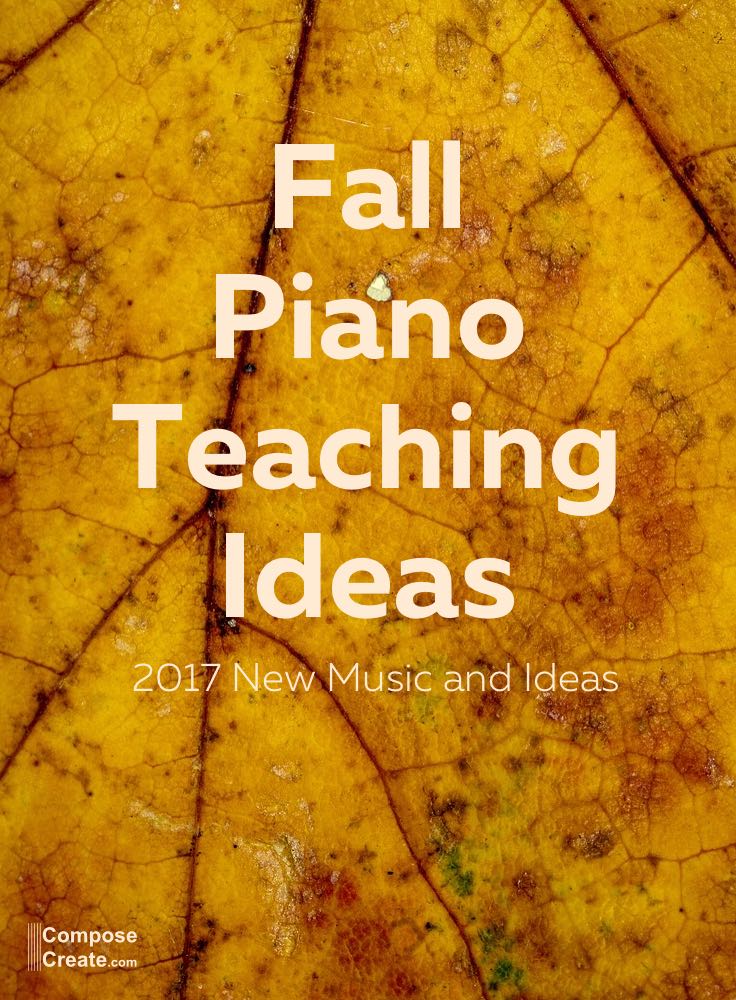 Fall Piano Teaching Ideas - help your piano students with sight-reading, motivation, practicing, and more with these 7 ideas plus 8 new piano teaching pieces. #pianoteaching #teachingpiano #recital #fall #pianoteacher