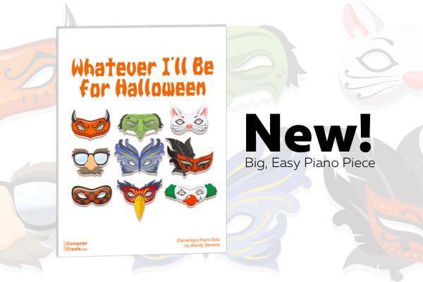 New 2017 Halloween Piano Sheet Music by Wendy Stevens | ComposeCreate.com