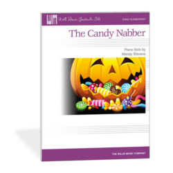 Fall Piano Teaching Ideas - The Candy Nabber by Wendy Stevens - A fun early elementary piano solo with knocking on the fallboard. Who is that person who keeps nabbing your candy? | Composecreate.com