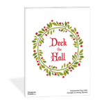 Hot Holiday Music by Level: Peaceful Deck the Halls intermediate piano arrangement by Wendy Stevens | Only at ComposeCreate.com