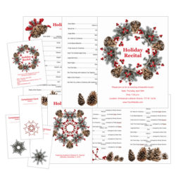 Holiday Recital Template Package - available only at ComposeCreate.com