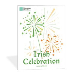 New Easy Irish Piano Music - Irish Celebration by Wendy Stevens comes with teacher duet | ComposeCreate.com
