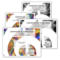 Recital Certificate Templates - All text is editable and comes in Word file, Pages file, PDF file. | ComposeCreate.com #recital #certificate #music #edit
