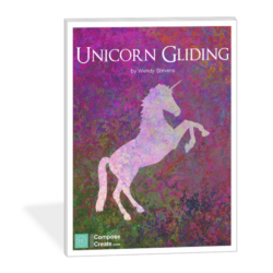 Unicorn Gliding - Elementary piano music with bonus unicorn coloring sheet | Mythical Creatures | Elementary Starter Bundle