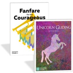 Bundle: Unicorn Gliding + Fanfare for the Courageous with bonus unicorn coloring sheet