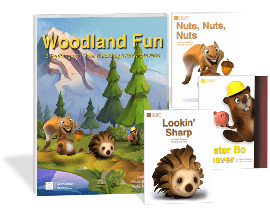 Woodland Fun Bundle - Contains Mister Bo Beaver, Lookin' Sharp, and Nuts, Nuts Nuts by Wendy Stevens