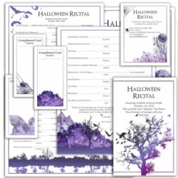 Halloween Recital Program Package by Wendy Stevens | ComposeCreate.com