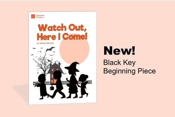 New Black Key Beginning Halloween Piece by Wendy Stevens