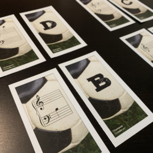 Sports music flashcards from ComposeCreate.com
