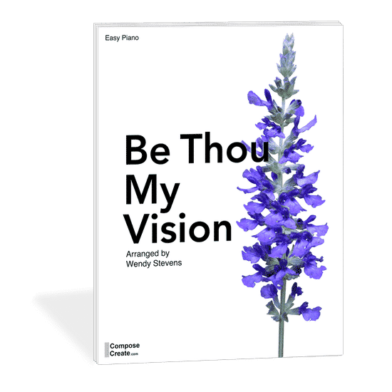 Easy Be Thou My Vision piano arrangement by Wendy Stevens - easy hymn arrangement for piano