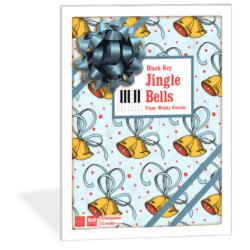 Black Key Jingle Bells Rote and Reading® by Wendy Stevens - Holiday Rote and Reading piano