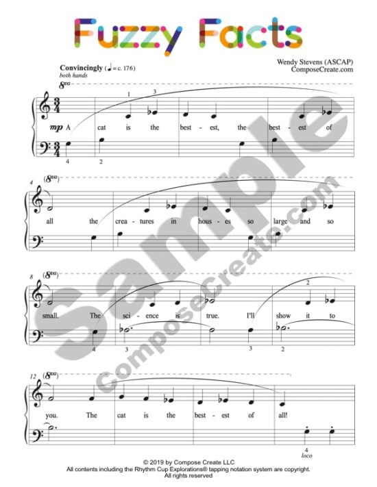 Fuzzy Facts by Wendy Stevens | Pet Shop Pieces piano music