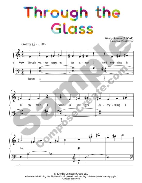 Through the Glass by Wendy Stevens | Pet Shop Pieces piano music