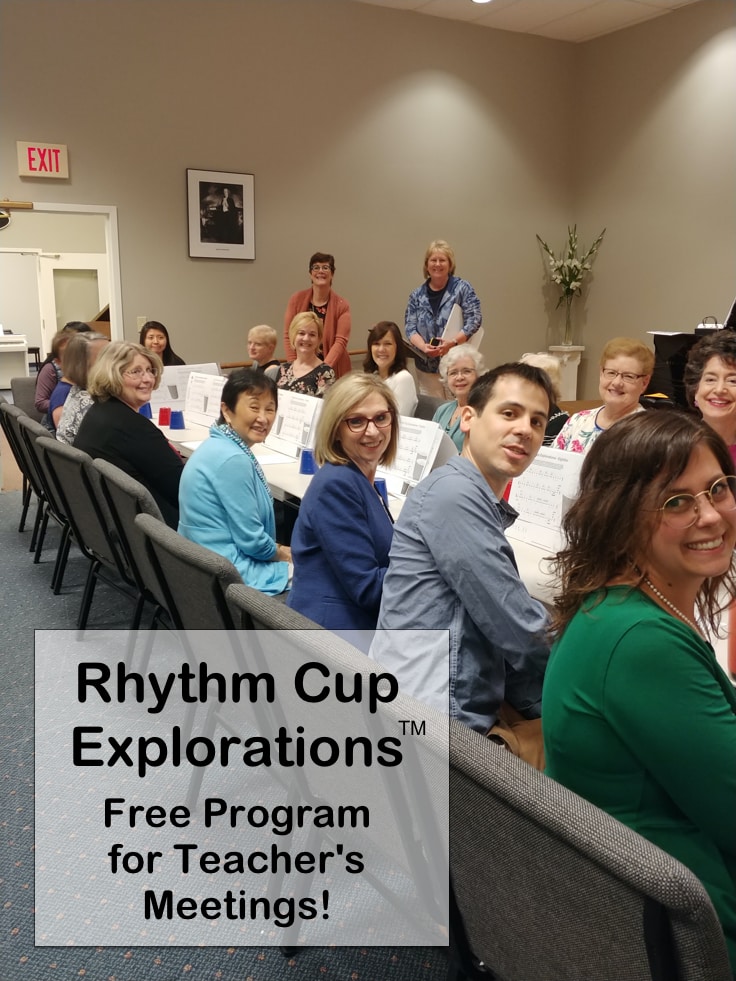Rhythm Cup Explorations to a Teacher Meeting