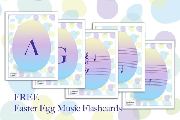 Free Easter Egg Music Flashcards