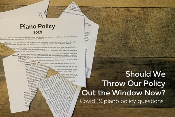 Should We Throw Our Piano Policies Out the Window Now? by Wendy Stevens ComposeCreate.com