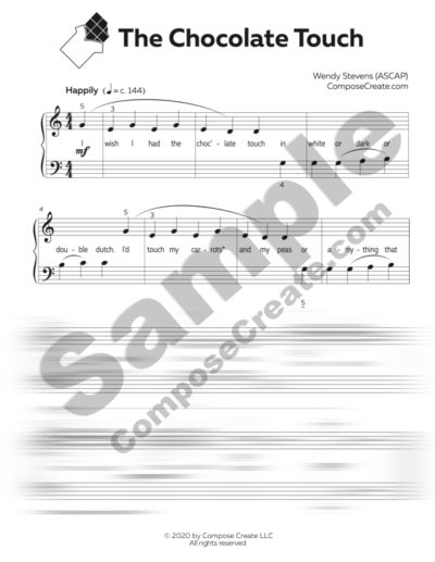 Fun Foods - Short Sheets® piano music by Wendy Stevens