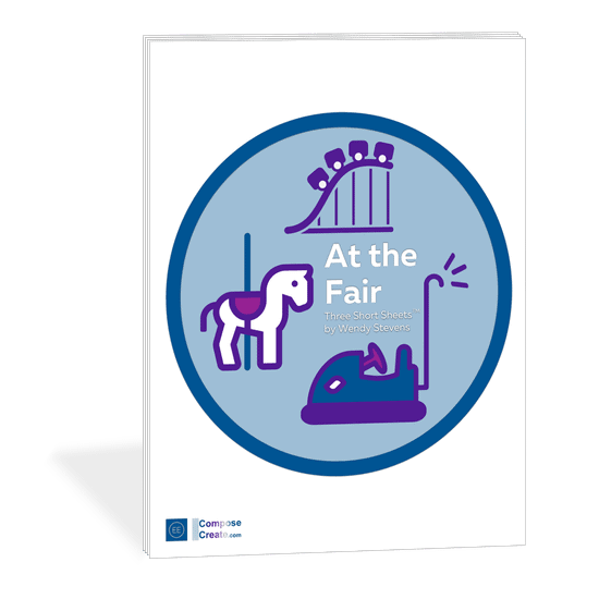 At the Fair - Short Sheets™ black key piano solos by Wendy Stevens